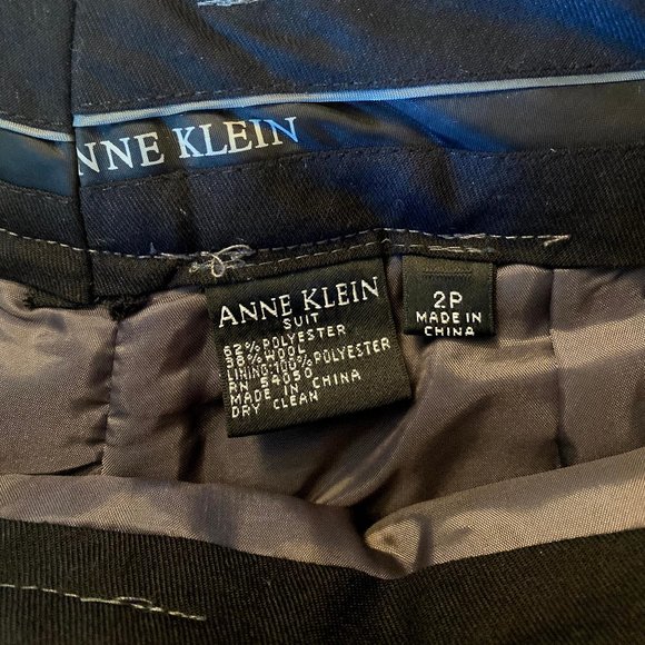 Anne Klein Suit Grey Pinstripe Dress Pants 2P - Picture 3 of 3